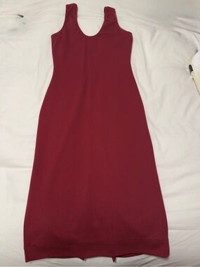 Dress the Population Ribbed Tank Maxi Dress - Wine